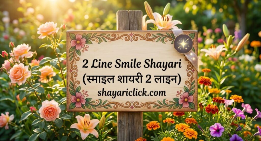 2 Line Smile Shayari (स्माइल शायरी 2 लाइन)