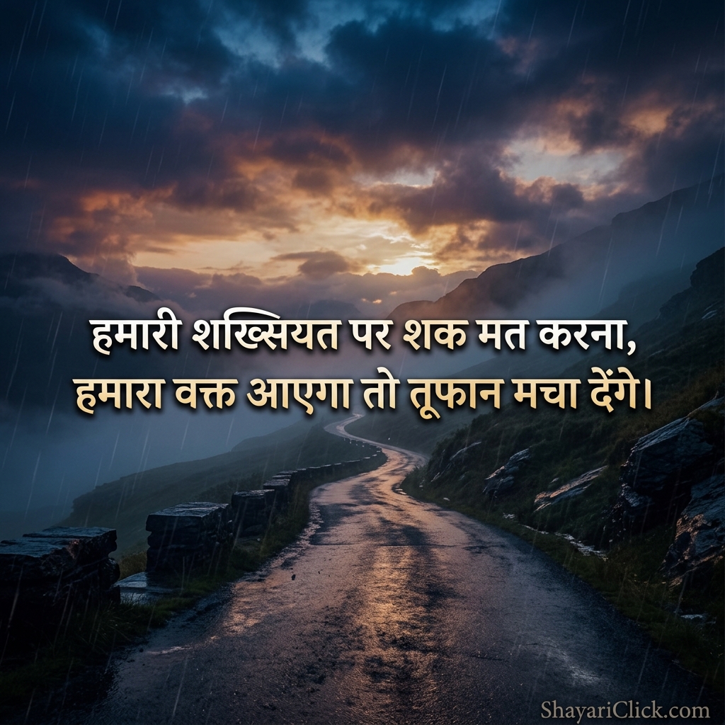 2 Line Attitude Shayari in Hindi 😈