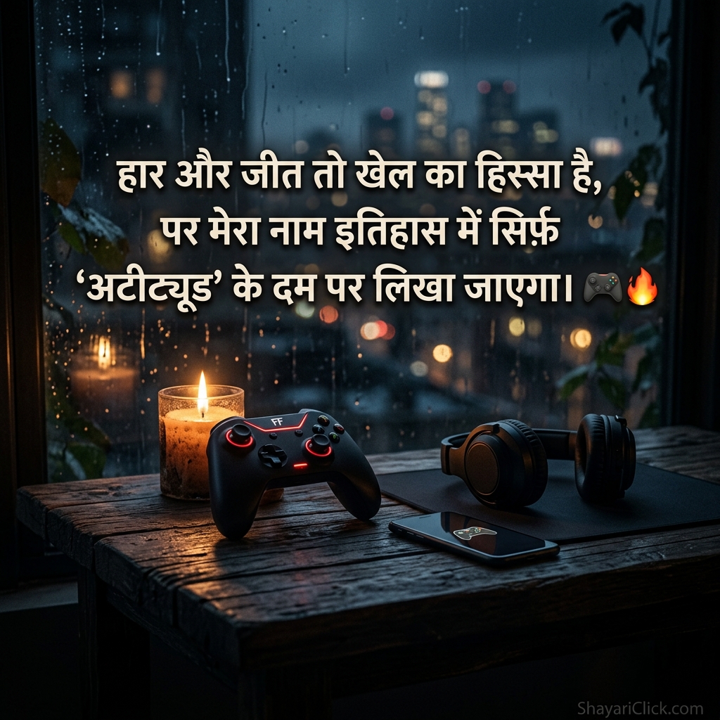 Free Fire & Gaming Attitude Shayari 🎮🔥