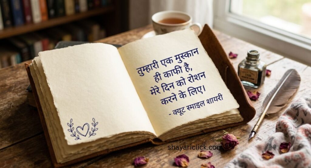 Cute Smile Shayari in Hindi (क्यूट स्माइल शायरी)