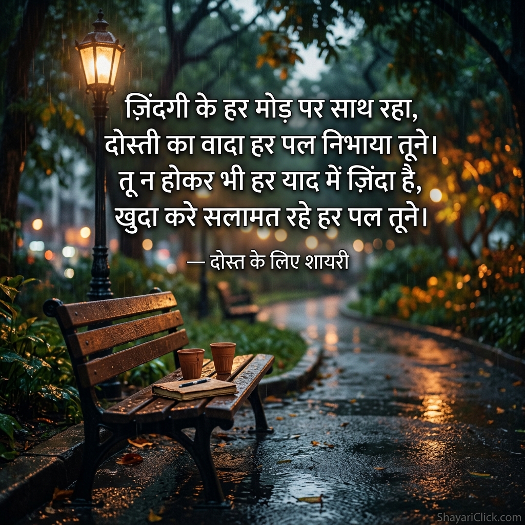 Dost Ke Liye Shayari (दोस्त के लिए शायरी)