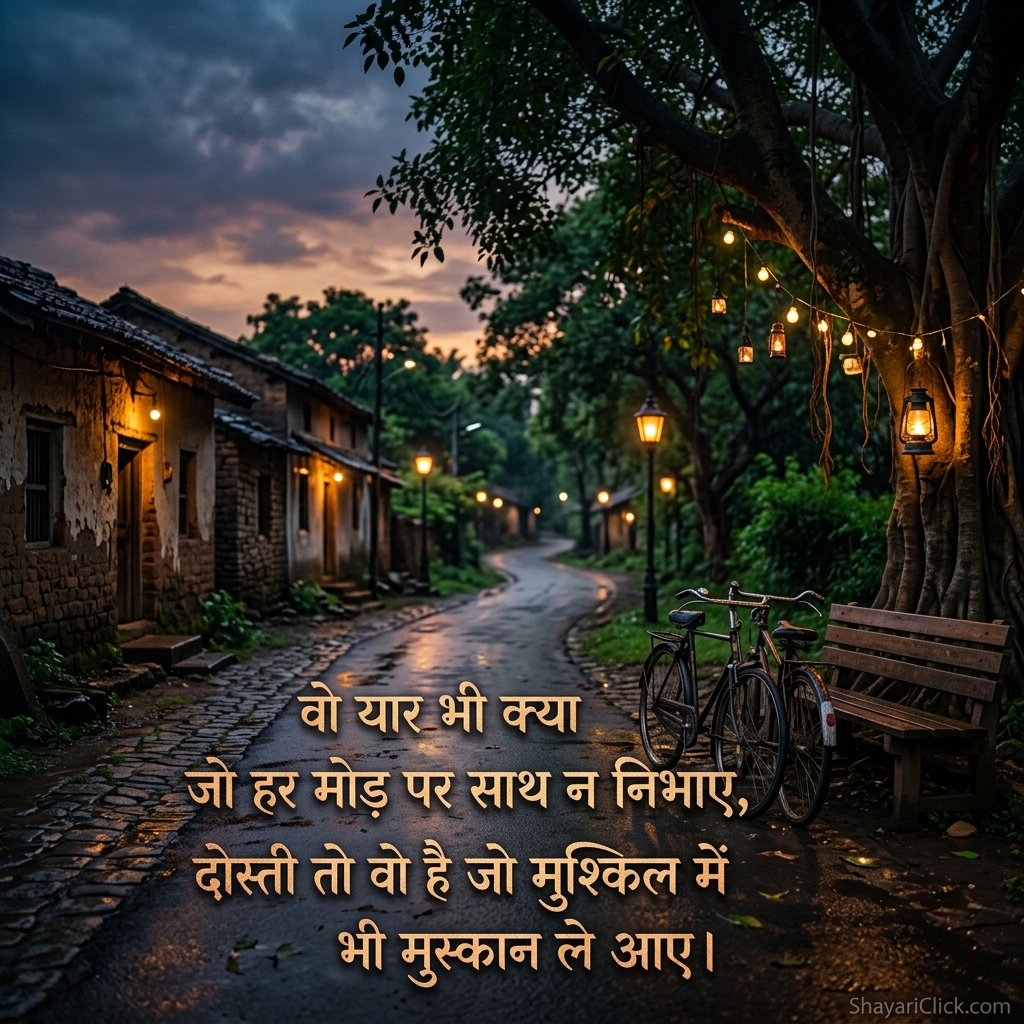 Dosti Shayari 2 Line (दो लाइन वाली दोस्ती शायरी)