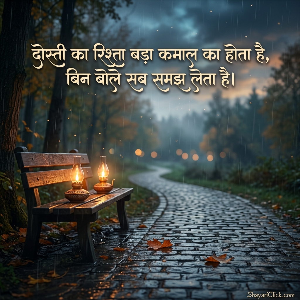 Dosti Shayari 2 Line (दो लाइन वाली दोस्ती शायरी)