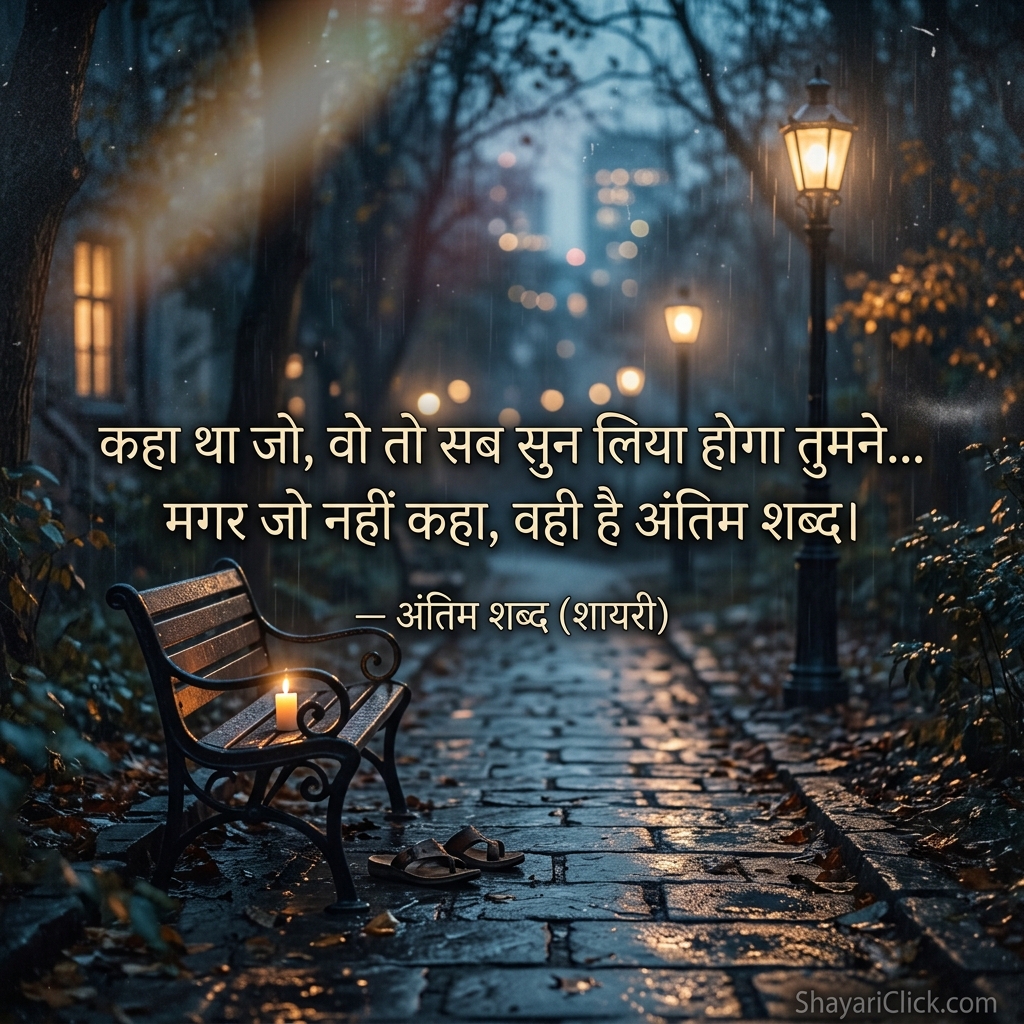 Final Words (अंतिम शब्द)