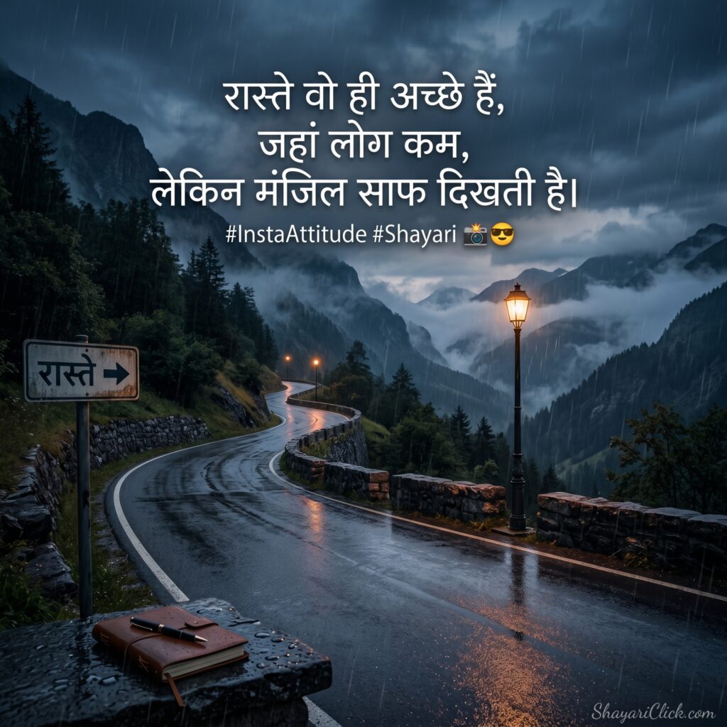 Instagram Attitude Shayari with Emoji 📸😎