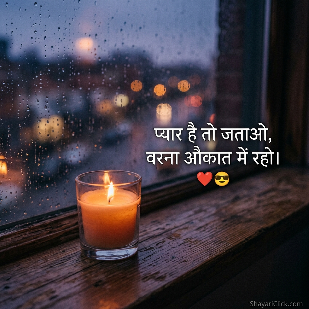 Love Attitude Shayari in Hindi ❤️😎