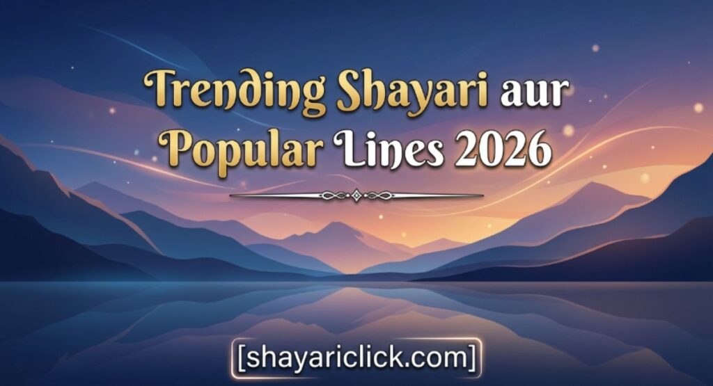 Trending Shayari aur Popular Lines 2026