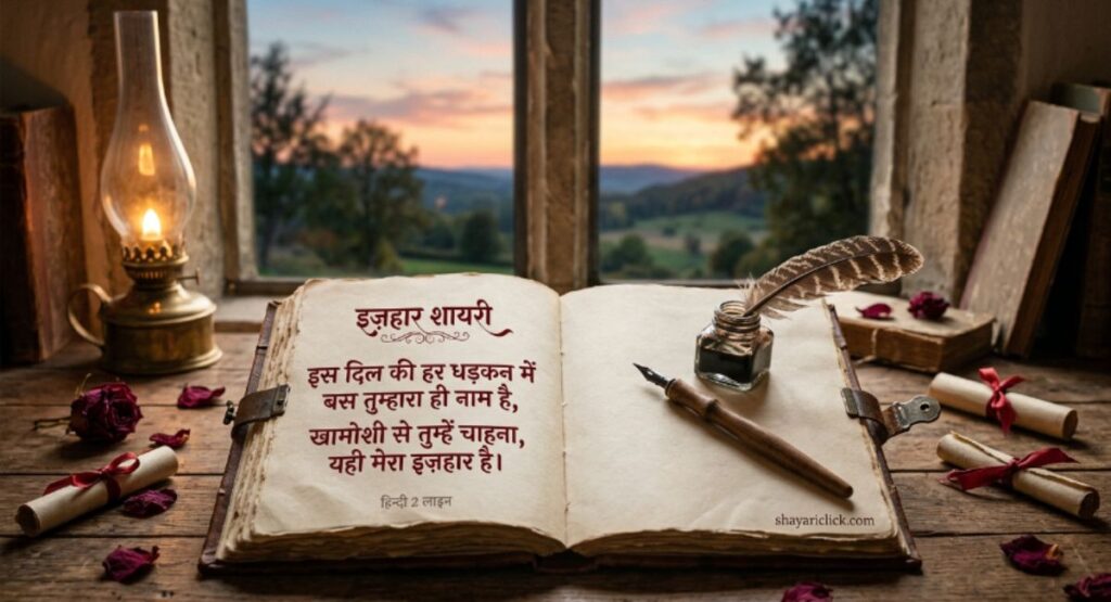 इजहार शायरी हिंदी 2 Line