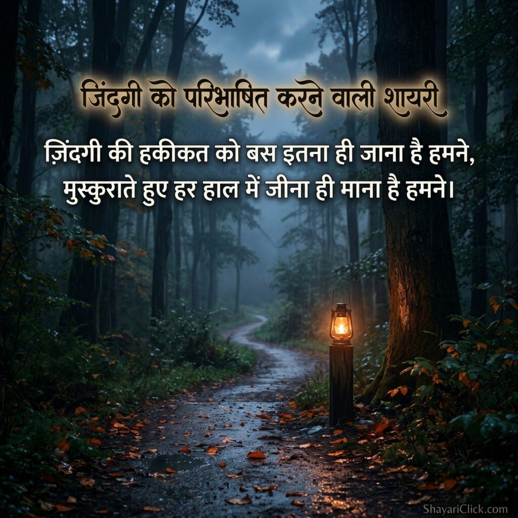 जिंदगी को परिभाषित करने वाली शायरी