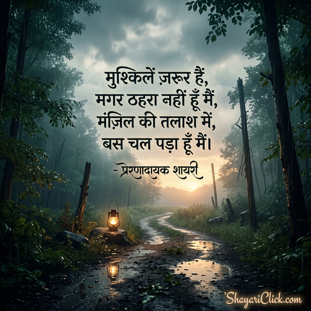 जिंदगी पर प्रेरणादायक शायरी