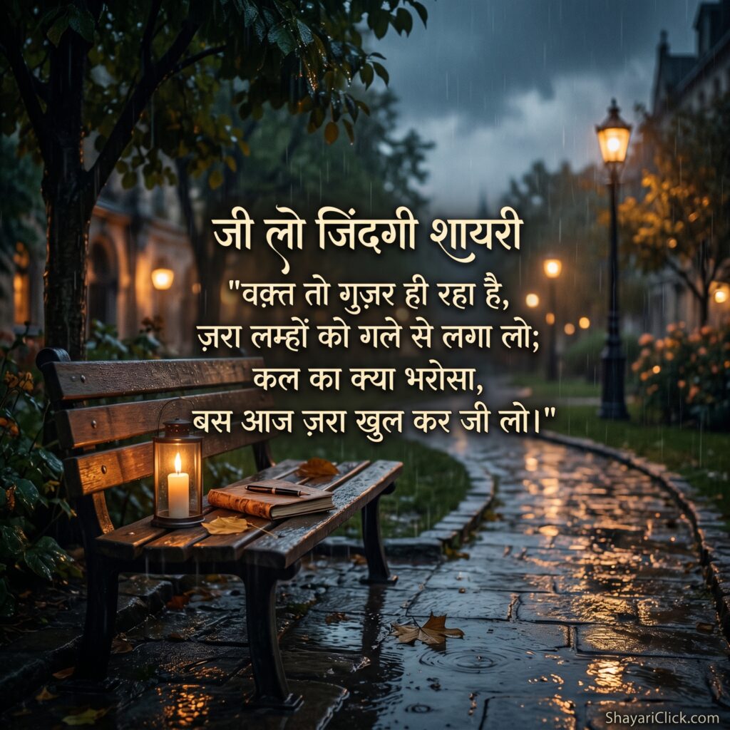 जी लो जिंदगी शायरी