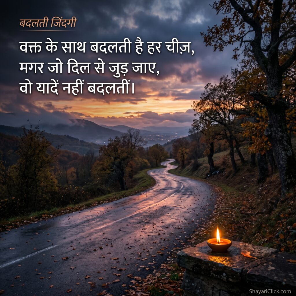 बदलती जिंदगी शायरी