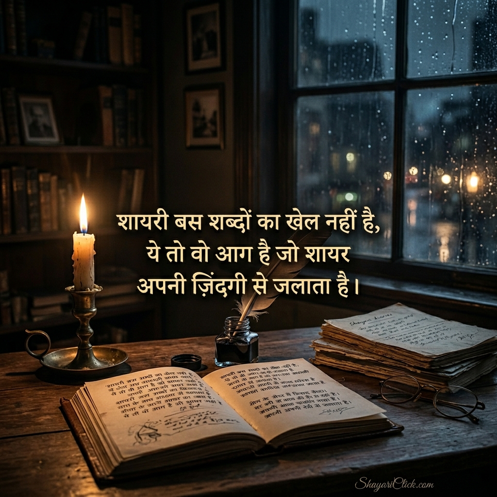मशहूर शायरों की जिंदगी पर शायरी