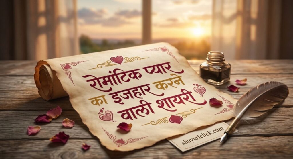 रोमांटिक प्यार का इजहार करने वाली शायरी