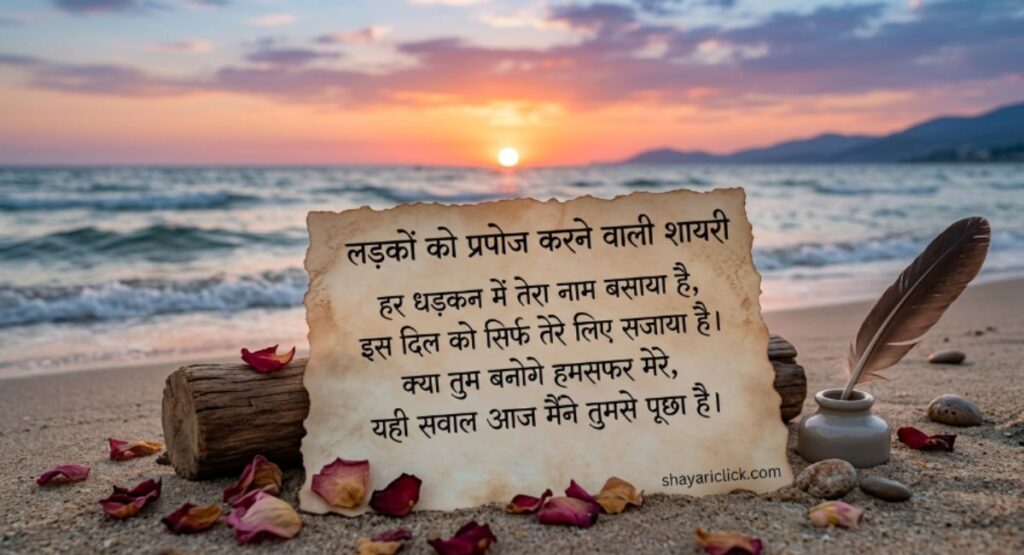 लड़कों को प्रपोज करने वाली शायरी