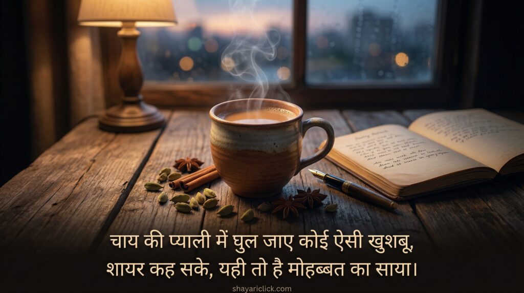 2 Line Chai Shayari (चाय पर शायरी 2 लाइन)