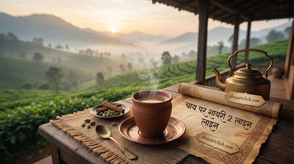 2 Line Chai Shayari (चाय पर शायरी 2 लाइन)
