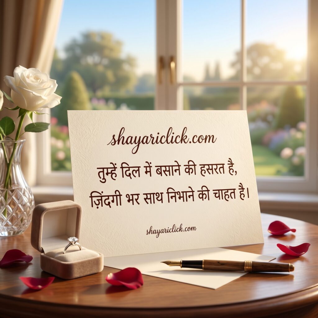2 Line Propose Shayari in Hindi