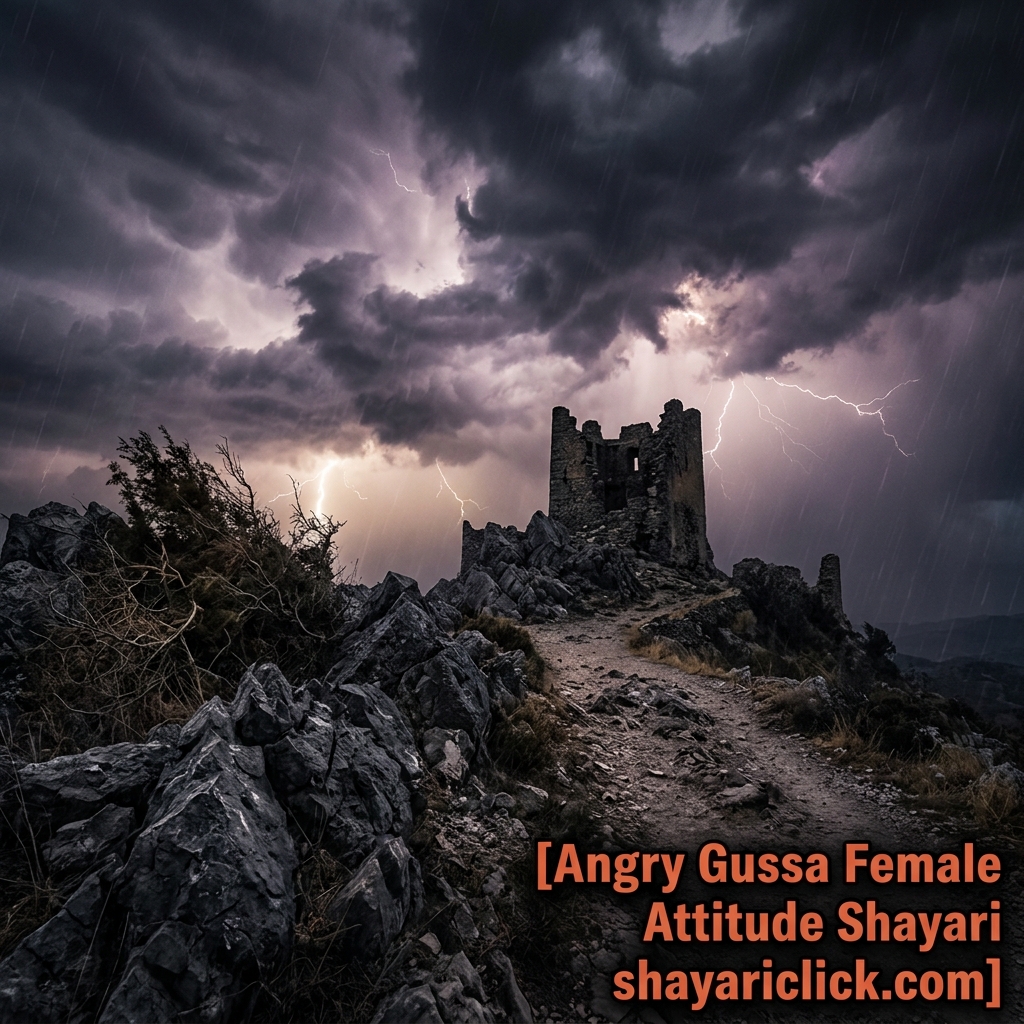 Angry Gussa Female Attitude Shayari