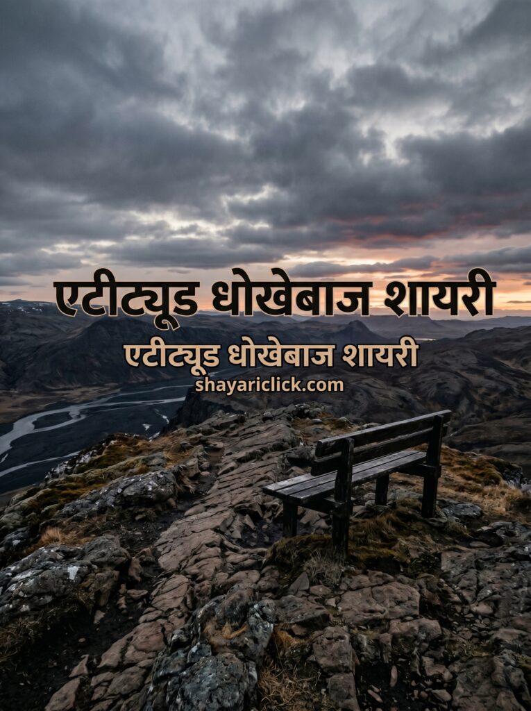 Attitude Dhokebaaz Shayari