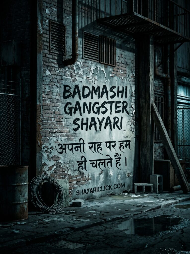 badmashi gangster shayari
