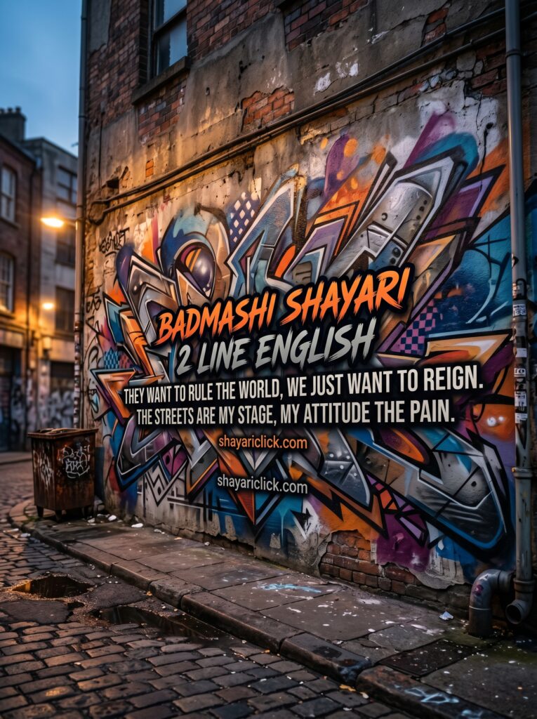 badmashi shayari 2 line english
