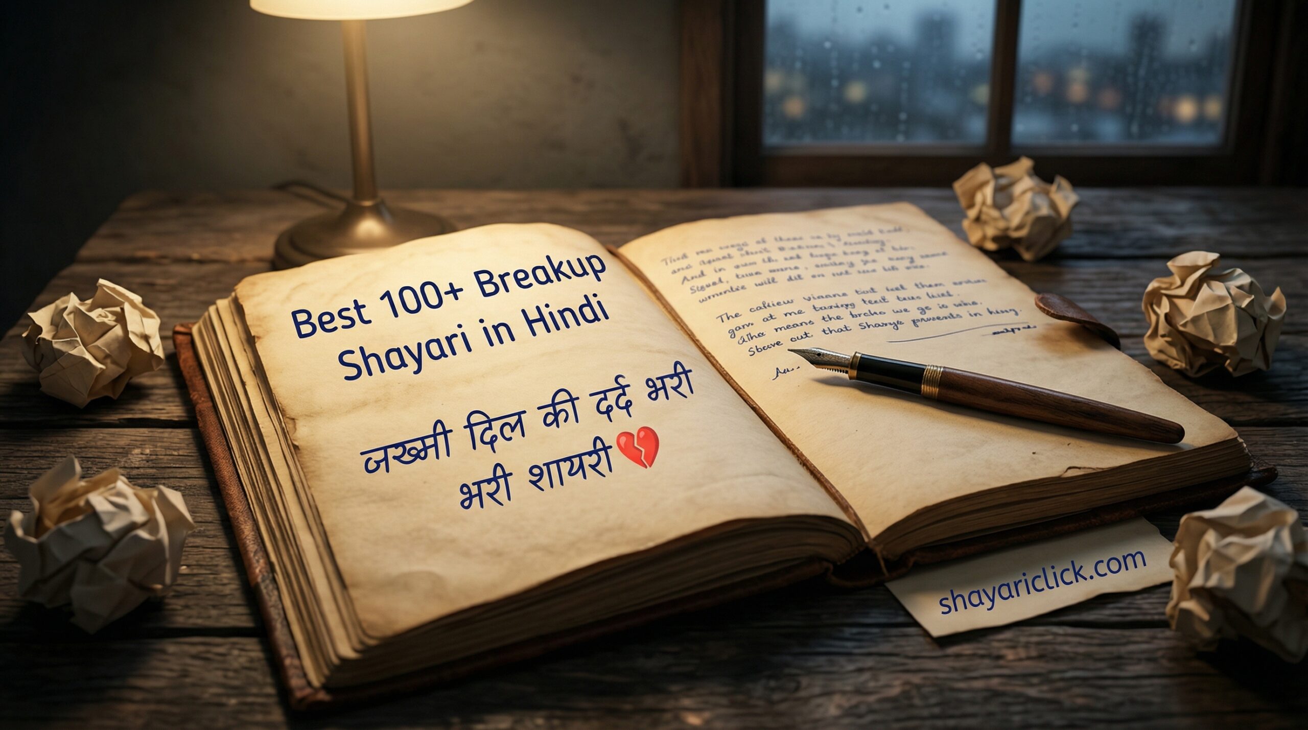 Best 100+ Breakup Shayari in Hindi | जख्मी दिल की दर्द भरी शायरी 💔