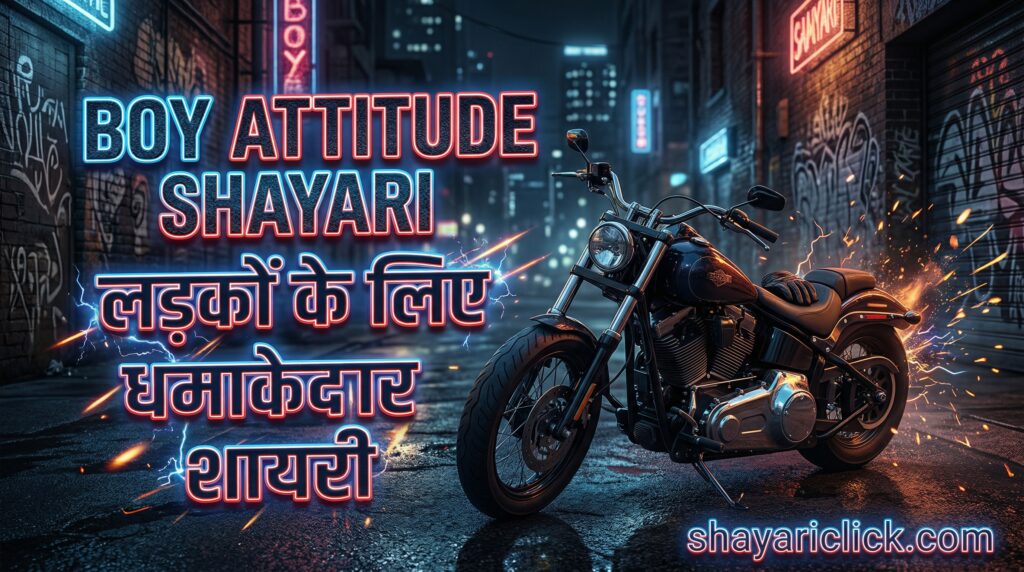 Boy Attitude Shayari – लड़कों के लिए धमाकेदार शायरी