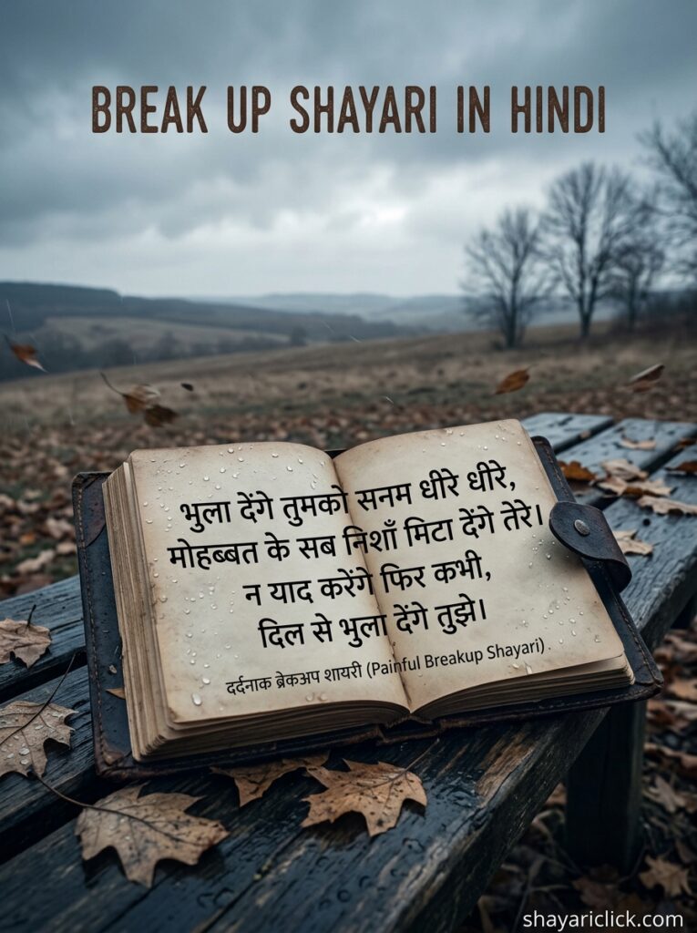break up shayari in hindi