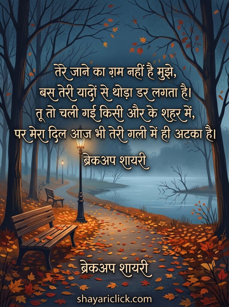 break up shayari hindi
