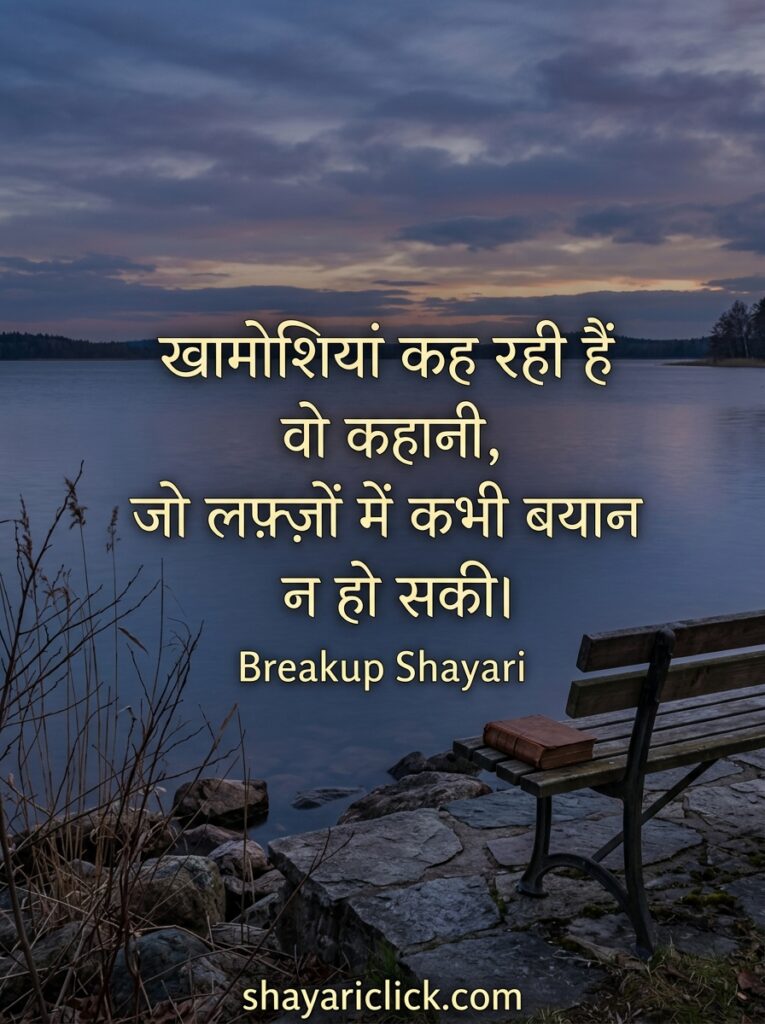 break up shayari hindi