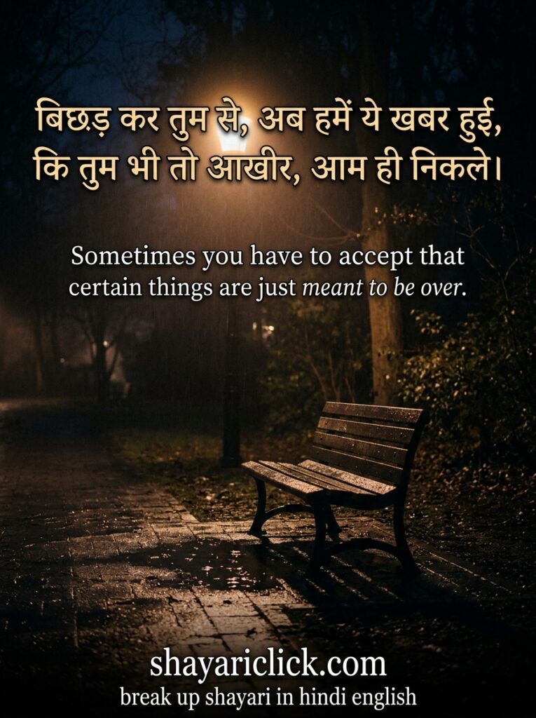 break up shayari in hindi english