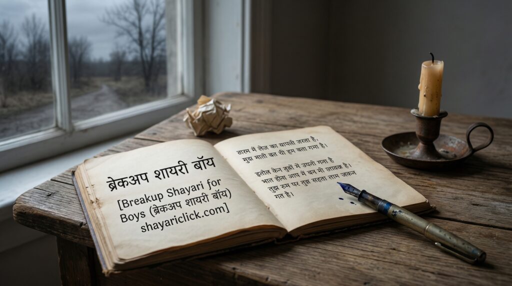Breakup Shayari for Boys (ब्रेकअप शायरी बॉय)