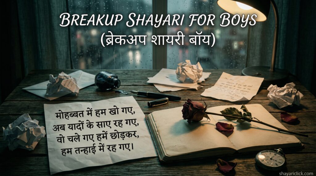 Breakup Shayari for Girls (ब्रेकअप शायरी गर्ल)