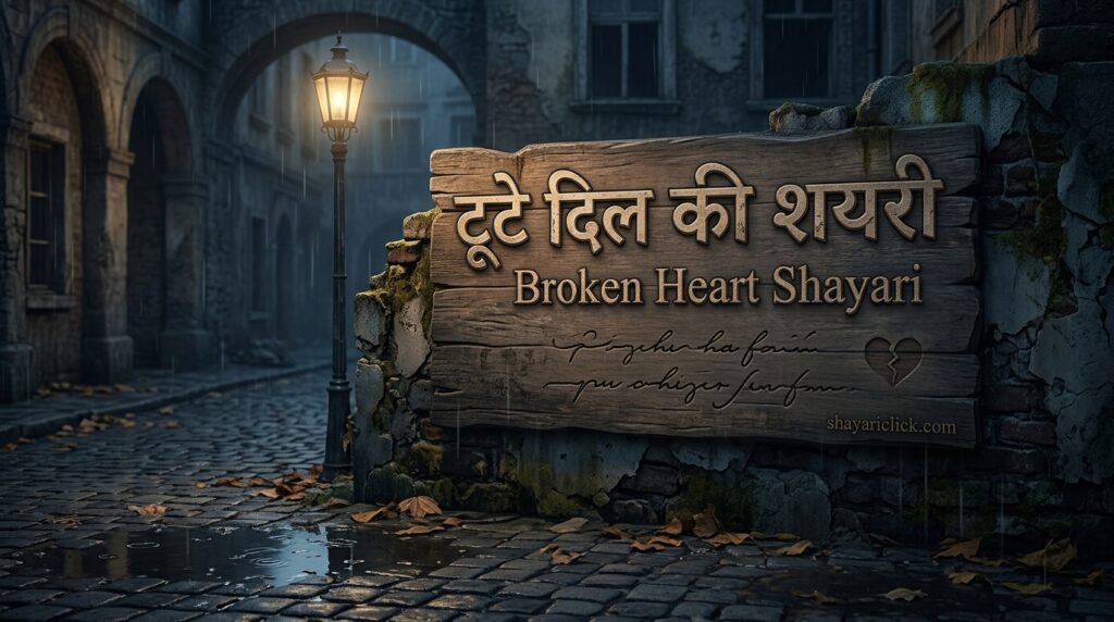 Broken Heart Shayari (टूटे दिल की शायरी)