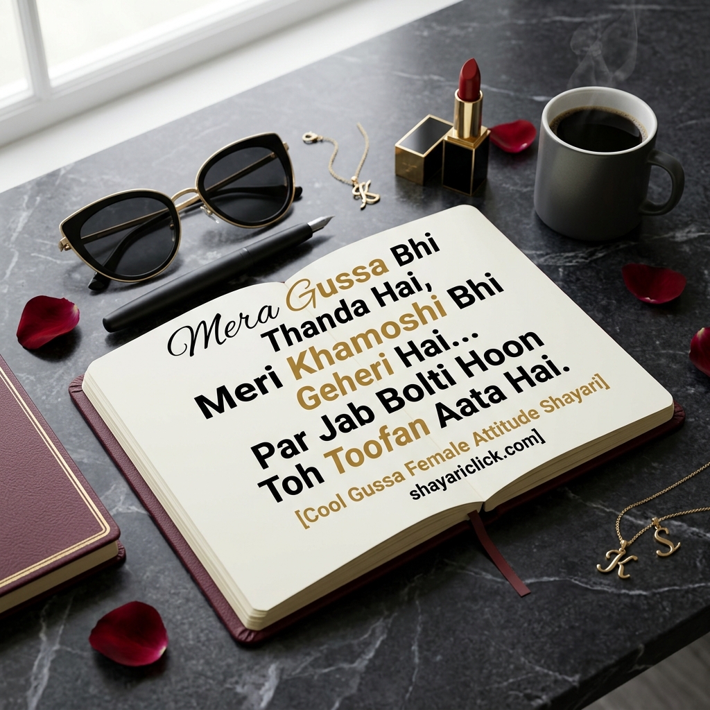 Cool Gussa Female Attitude Shayari