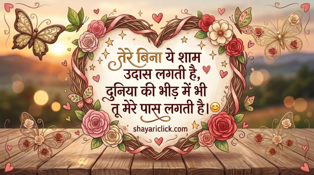 Cute Love Shayari in Hindi 😊