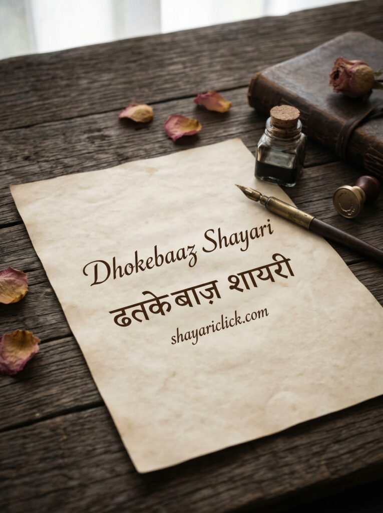 Dhokebaaz shayari