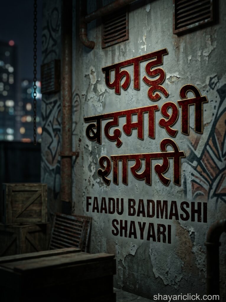 faadu badmashi shayari
