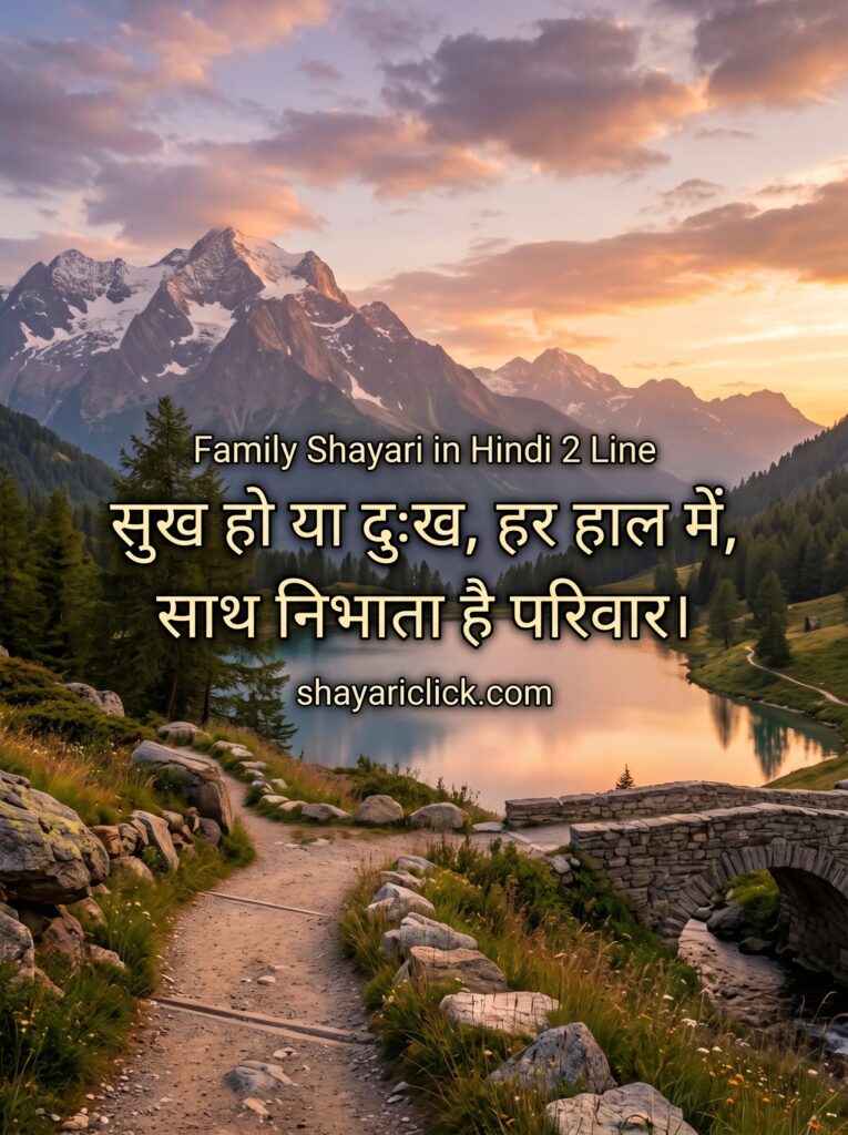 Family Shayari in Hindi 2 Line