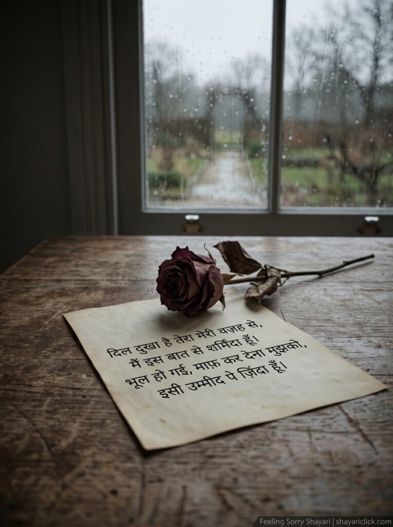 Feeling Sorry Shayari