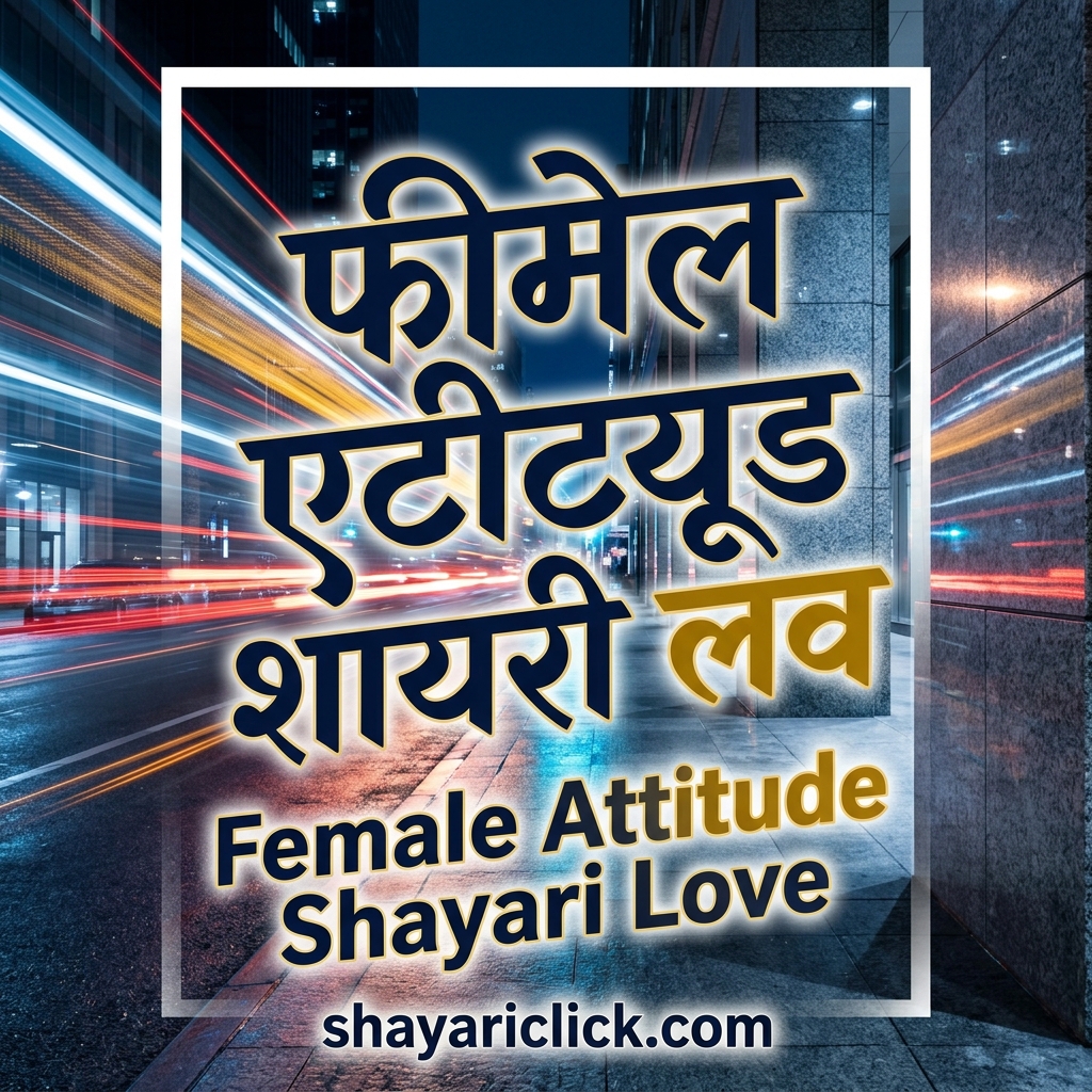 Female Attitude Shayari Love