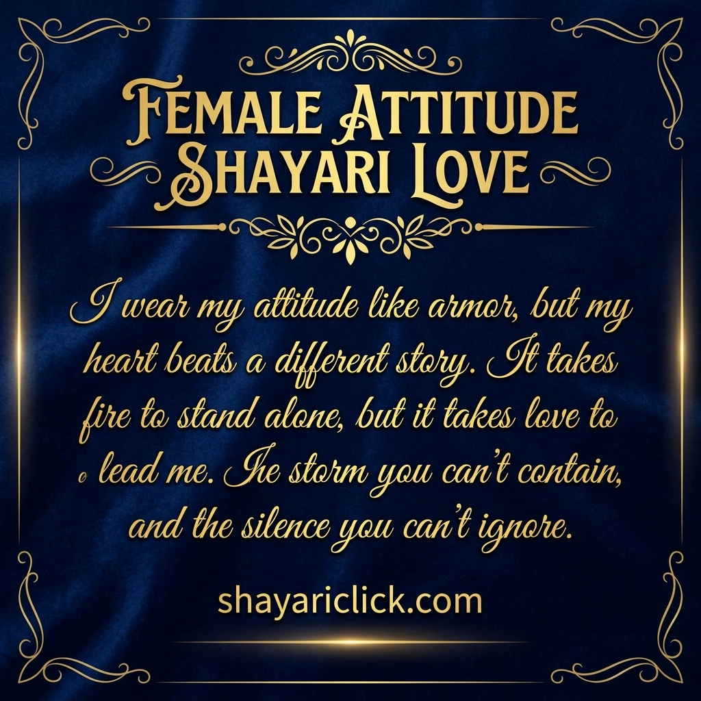 Female Attitude Shayari Love
