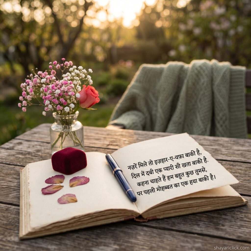 First Time Love Propose Shayari in Hindi