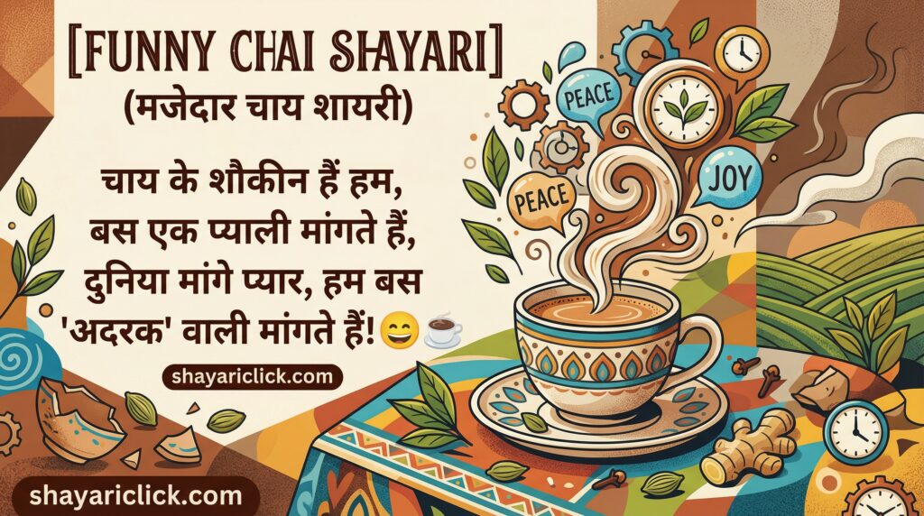 Funny Chai Shayari (मजेदार चाय शायरी)