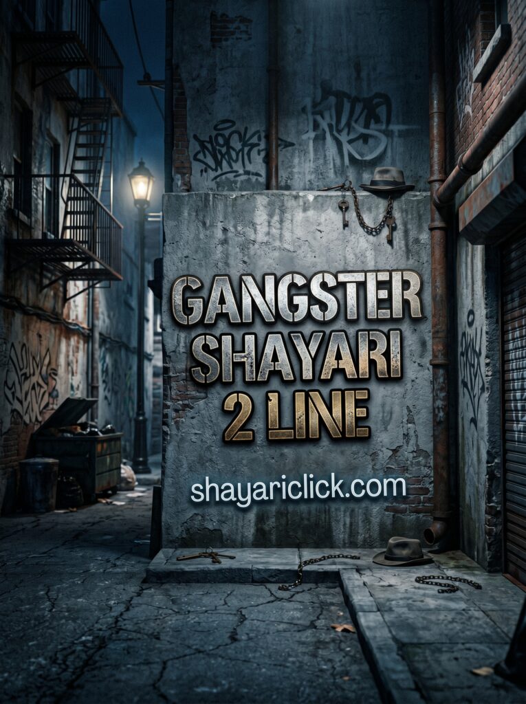 gangster shayari 2 line