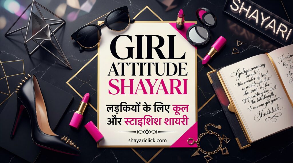 Girl Attitude Shayari – लड़कियों के लिए कूल और स्टाइलिश शायरी