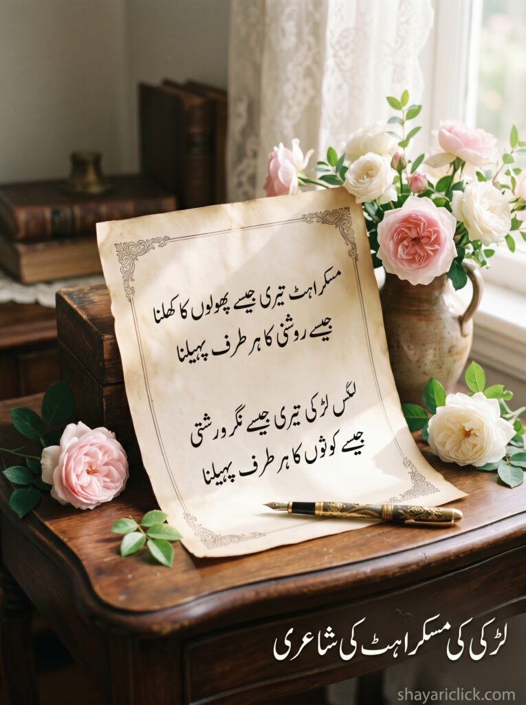 girl smile shayari