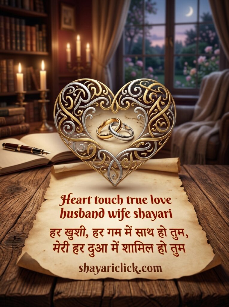 heart touch true love husband wife shayari