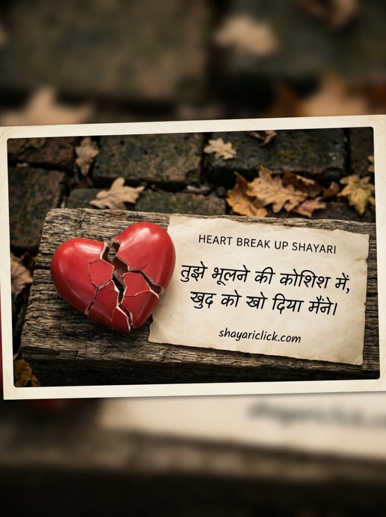 heart break up shayari